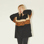 EMPTY REFERENCE Leopard Long Sleeve Polo