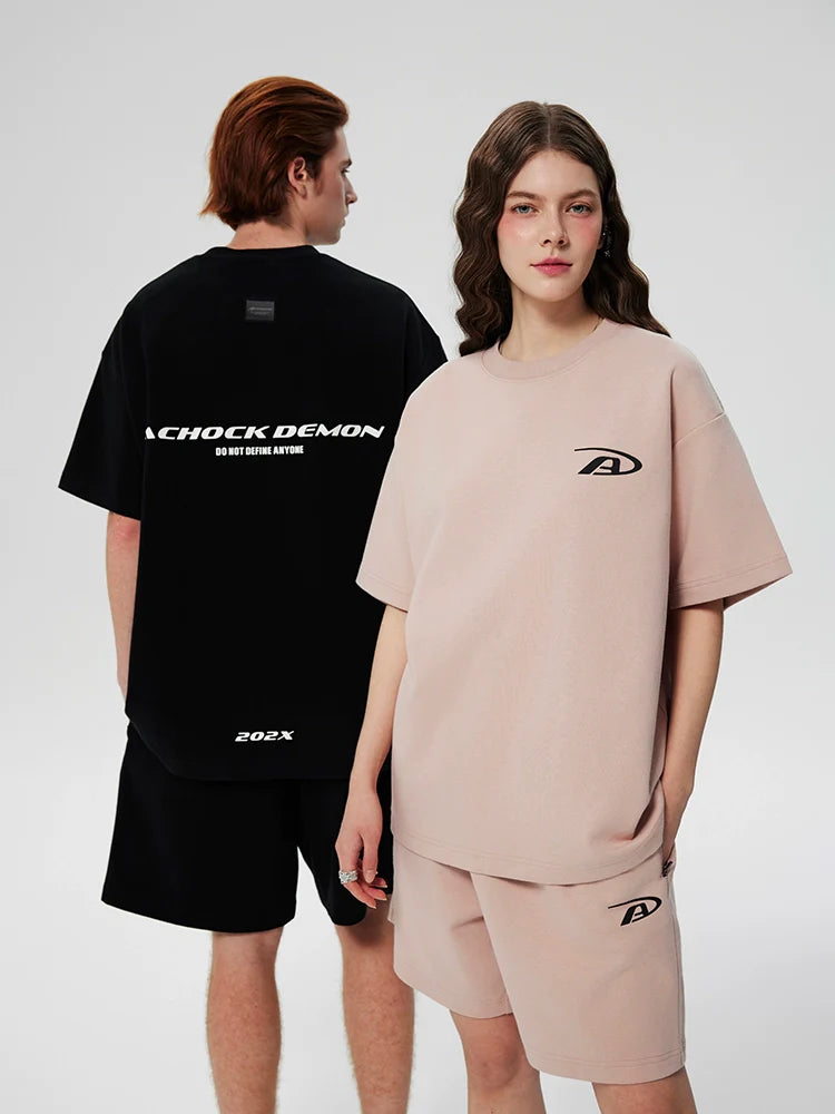 Achock Heavyweight Basic Logo Print Tee