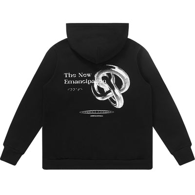 Harsh and Cruel 3D Metal Texture Printing Hoodie