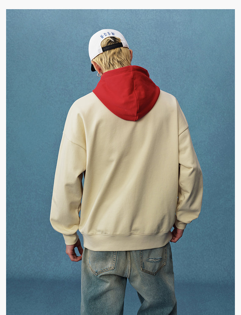 MEDM Layered Look Color Block Hoodie