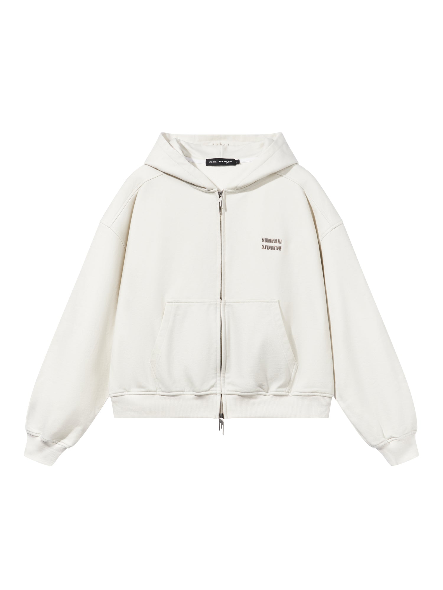 BLIND NO PLAN Embroidery Logo Sweatshirt Hoodie