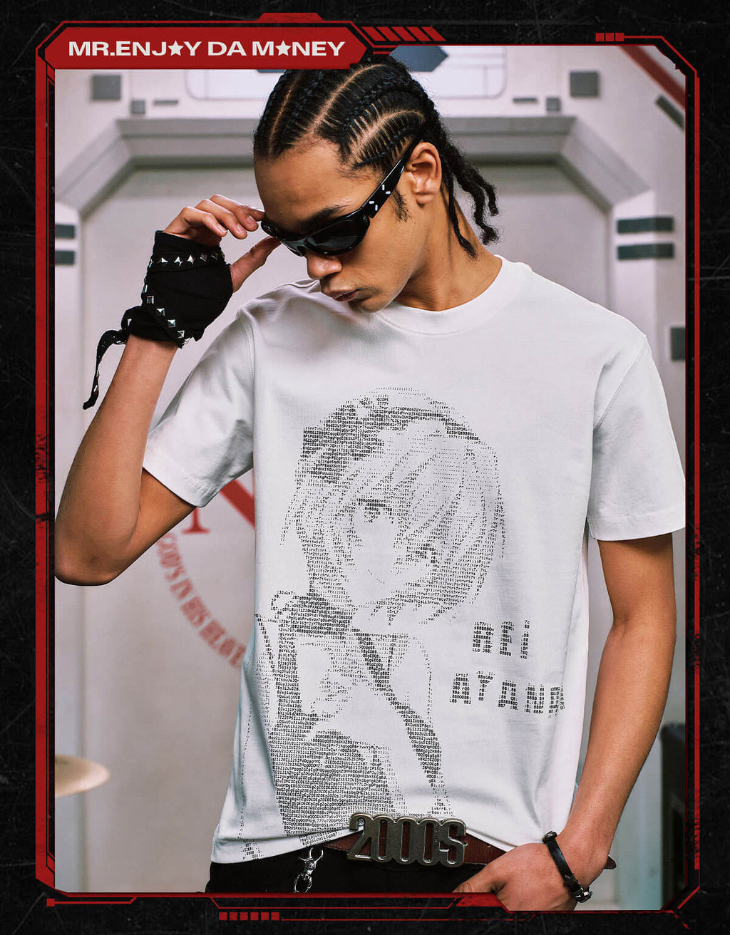 MEDM x EVA NEVER END Character Code Graphic Tee