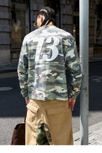 STEEPC Forest Camouflage Washed Vintage Long Sleeve Tee
