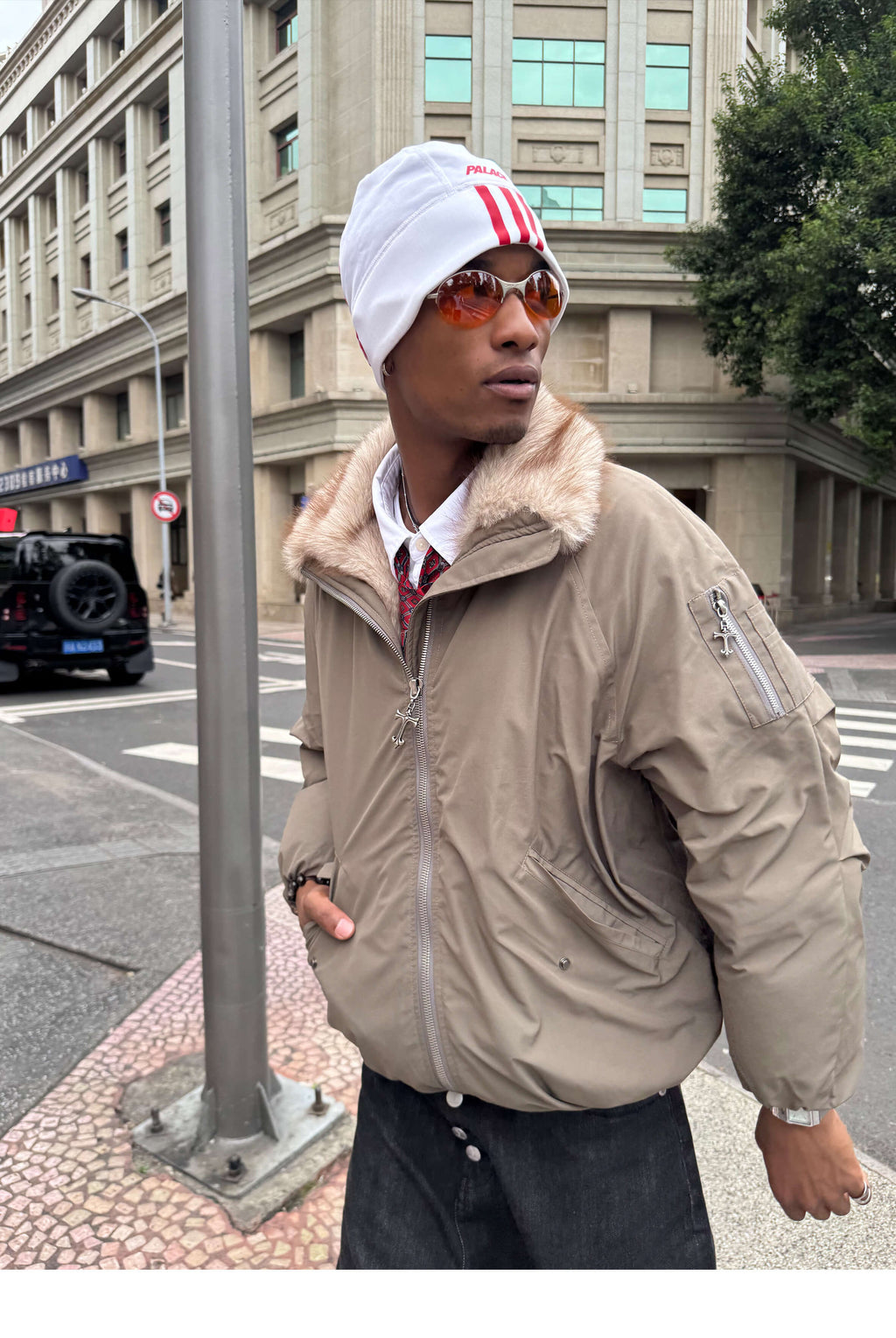 STEEPC Eco Faux Fur Lined Down Jacket