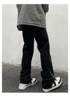 Side Zipper Design Denim Jeans