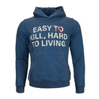 TGFCLUB Easy To Kill Hard To Living Print Slim Fit Hoodie