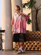 Harsh and Cruel Forest Sunset Full Print Cuban Shirt