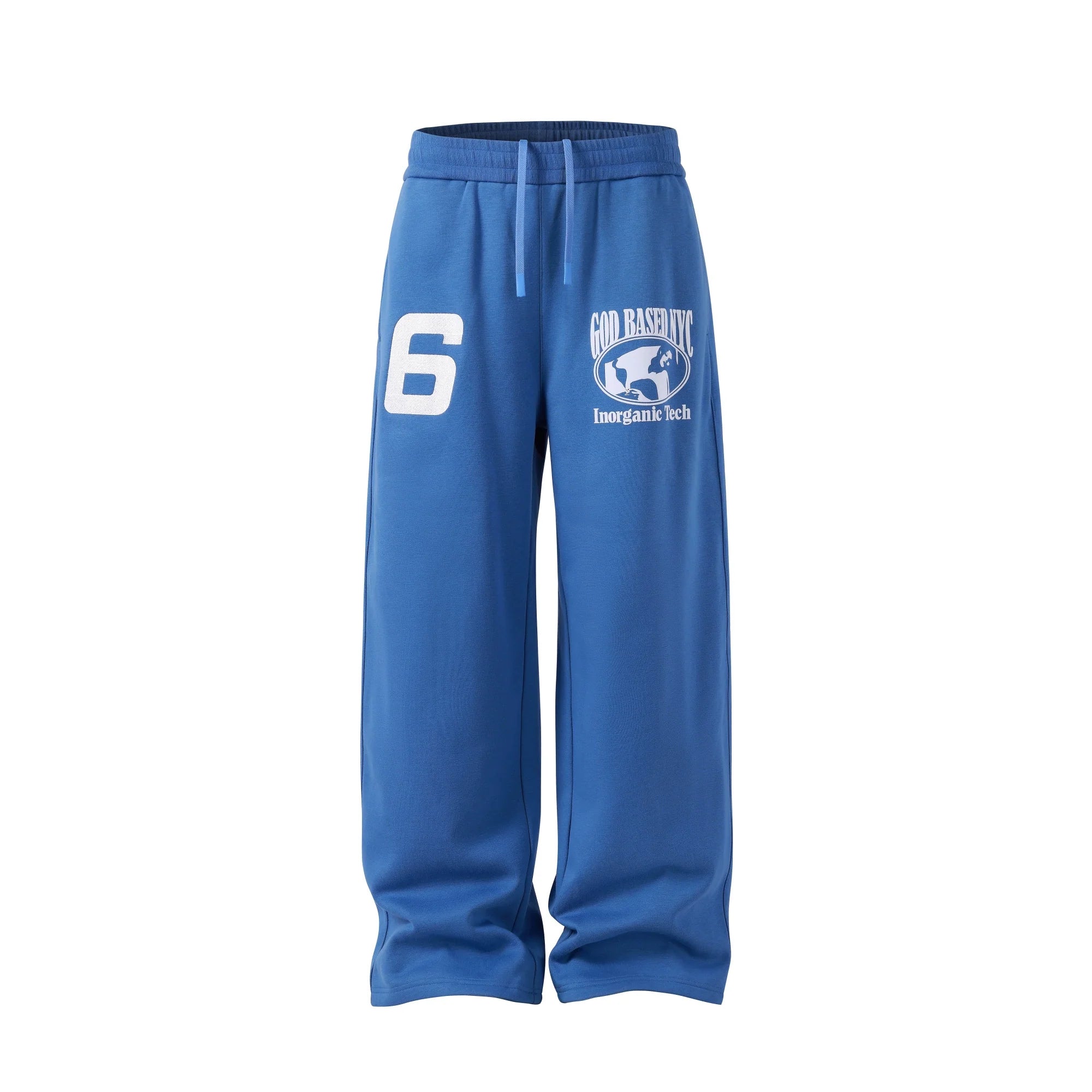 NOVACAM Flocking Print Baggy Sweatpants