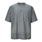 F2CE Deconstructed Stitching Mud Dyed Metal Logo Tee