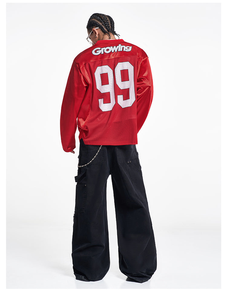 F3F Select 99 Numbered Mesh Long Sleeve Hockey Jersey