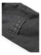 ANTIDOTE Deconstructed Washed Canvas Bomber Jacket