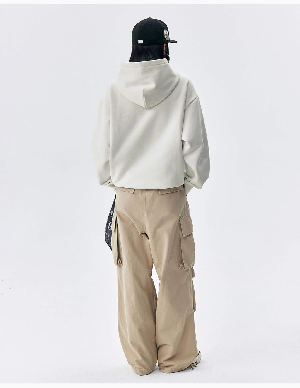 MEDM Logo Print and Embroidered Lettering Hoodie