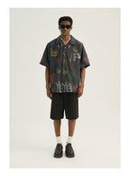 EMPTY REFERENCE Colorful Logo  Short Sleeve Shirt