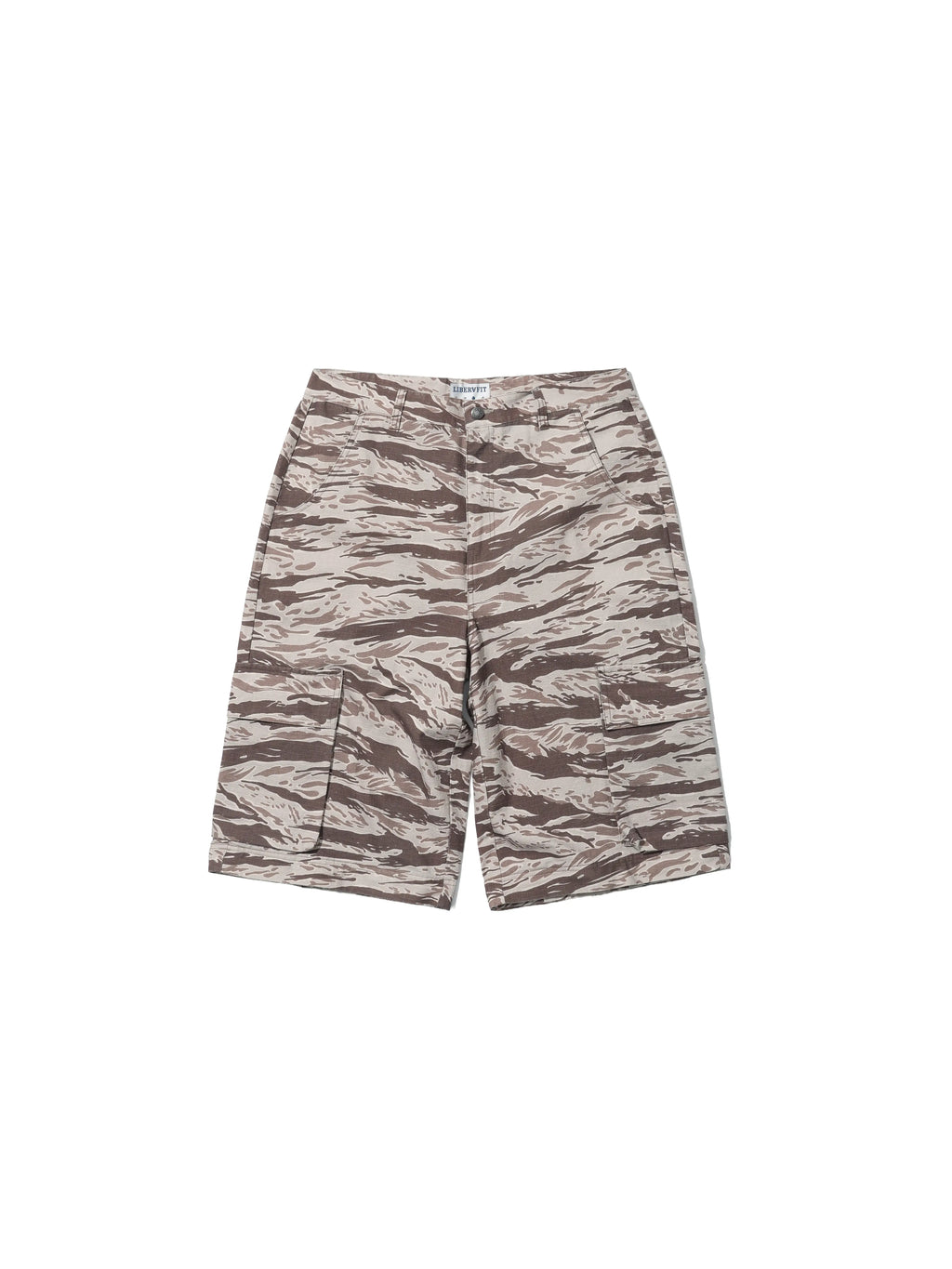 LIBERAFIT Tiger Camo 3D Patch Pocket Zip Off Cargo Pants