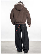 F3F Select Fur Lining Hoodie MA-1 Bomber Flight Jacket
