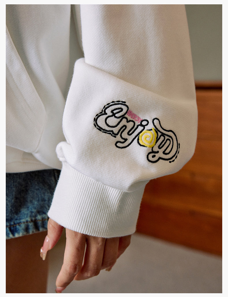 MEDM Big M Plush Wire Frame Zip Up Hoodie