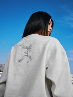 MEDM Floral Logo Embroidered Sweatshirt