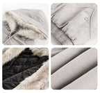 F3F Select Fur Quilted Lining Hoodie Jacket