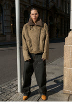 STEEPC Suede Shearling Jacket