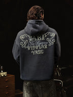 YADcrew x BIPOLAR Logo Pearl Embroidered Hoodie
