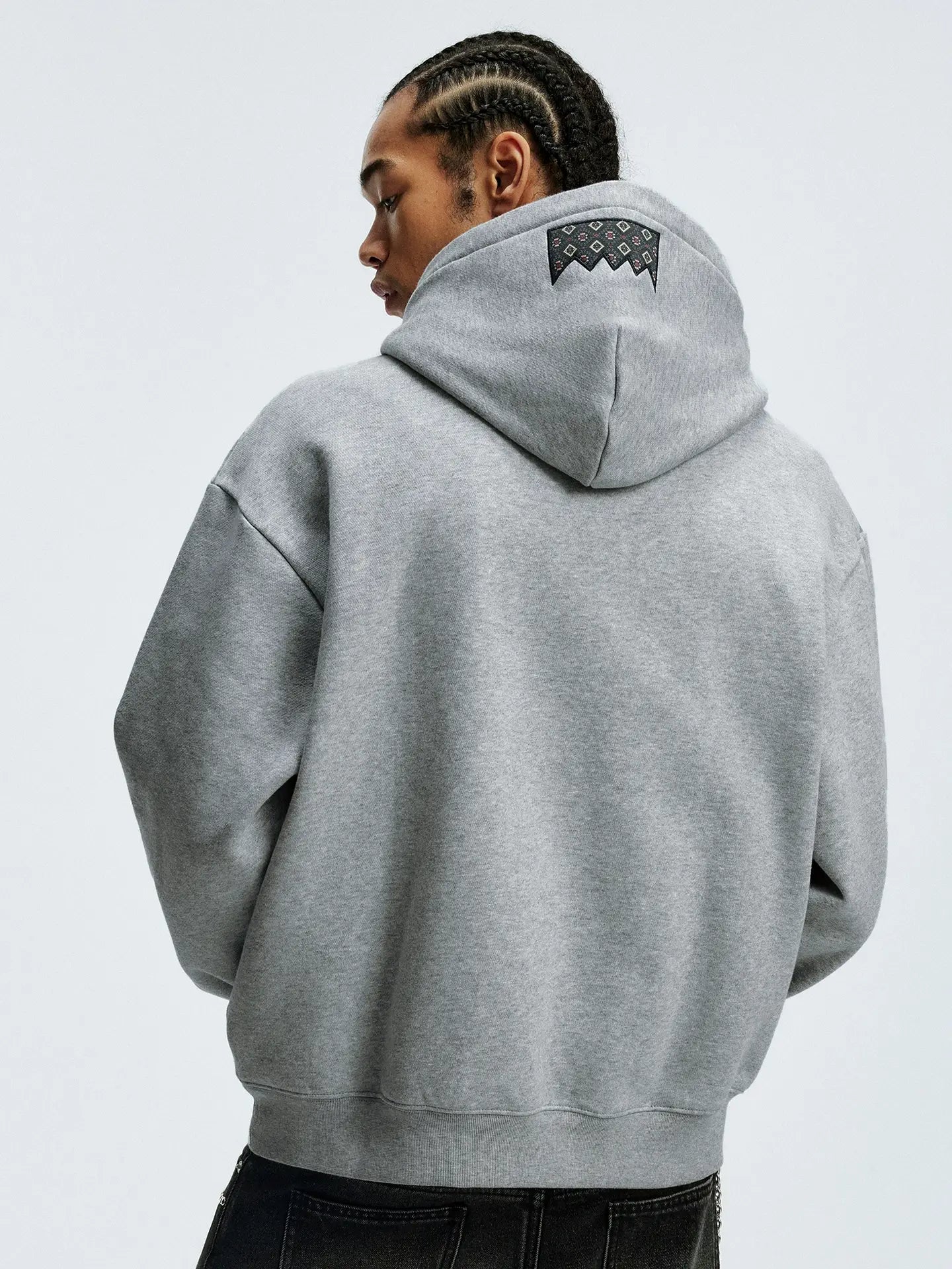 MEDM Ethnic Patchwork Hoodie