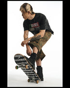 NOVACAM Camouflage & Black Baggy Work Cargo Shorts