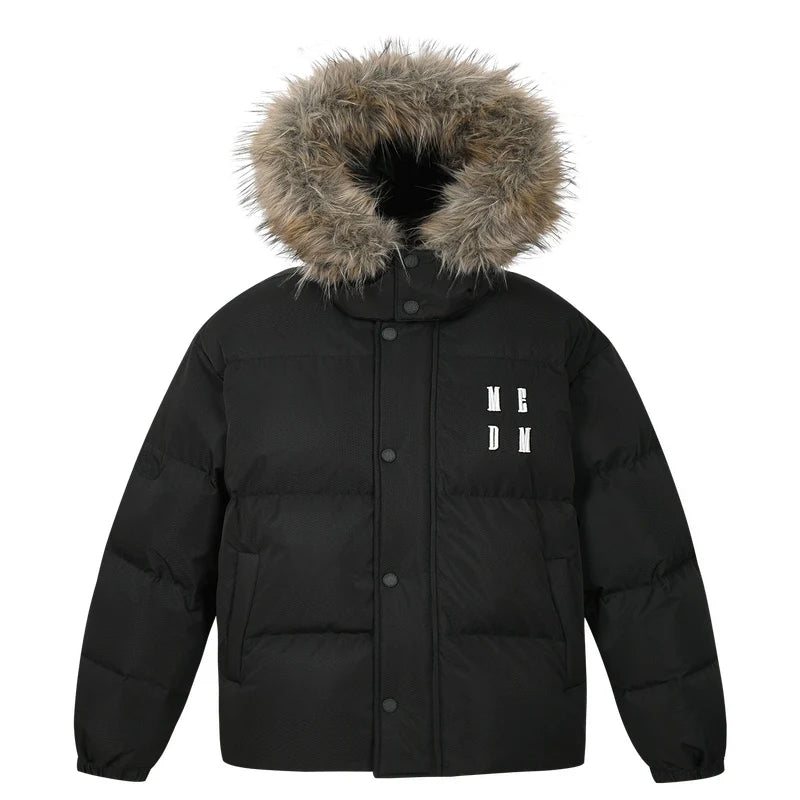 MEDM Detachable Fur Hooded Down Jacket