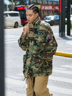 STEEPC Camouflage Pearl Studded M65 Field Jacket