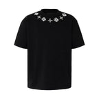 YADcrew Four Leaf Clover Pearl Neckline Tee