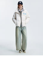 MEDM Rhinestone Studded Logo Down Jacket