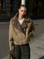 STEEPC Suede Shearling Jacket