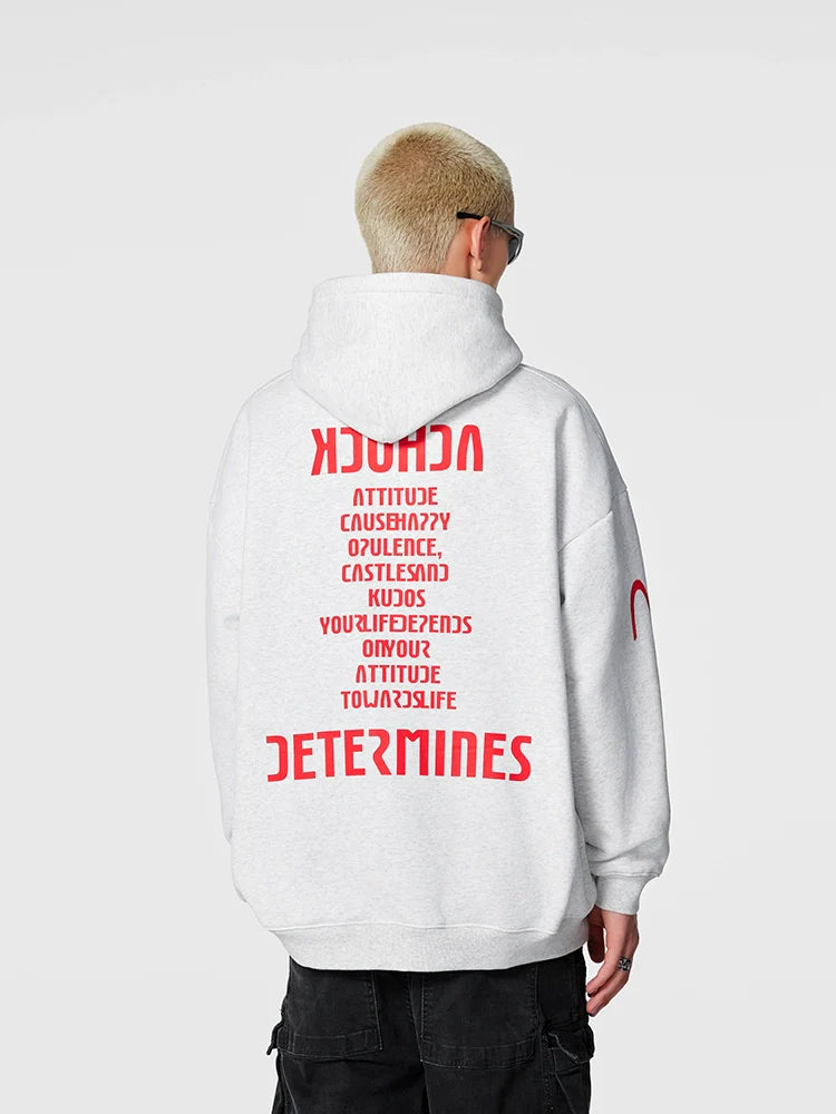 Achock Heavyweight Logo Printed Hoodie