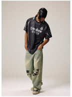 Remedy Emoalone Print Inspired Soccer Jersey Polo Shirt