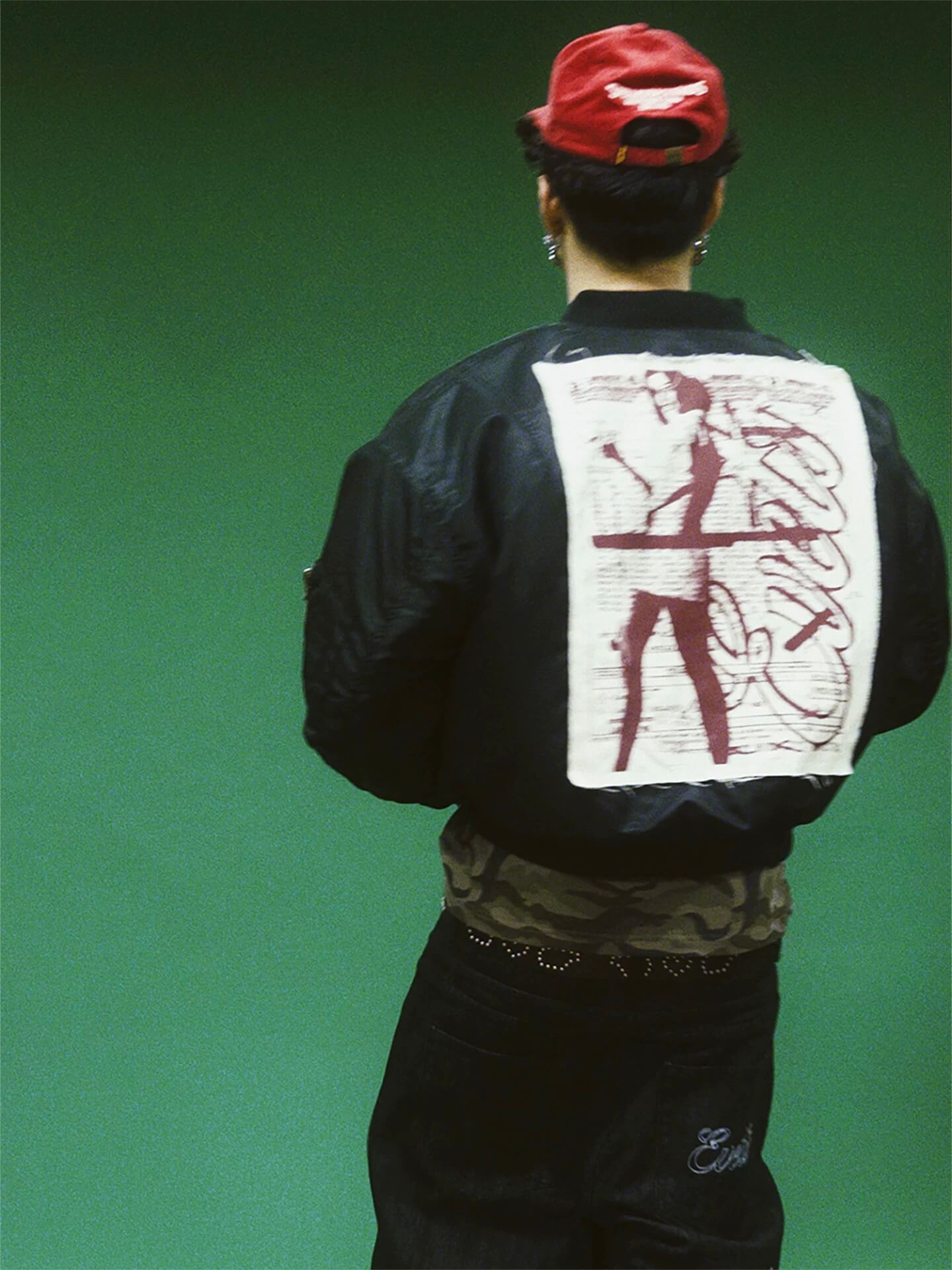 EVETS Black MA-1 Bomber Jacket