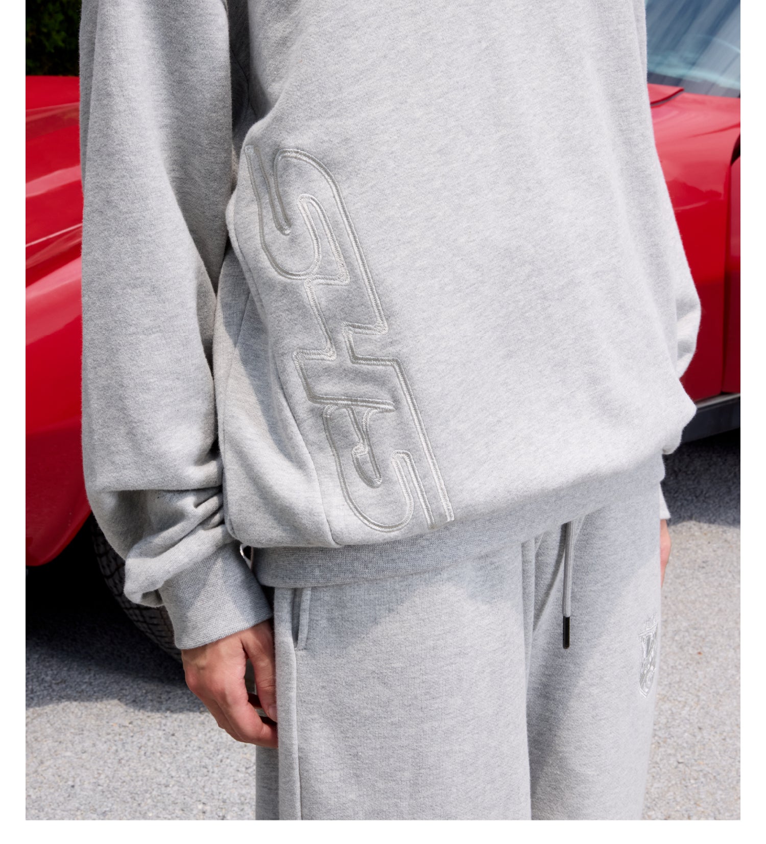 S45 Half Zip Logo Embroidered Sweatshirt