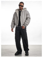 F3F Select Fur Quilted Lining Hoodie Jacket