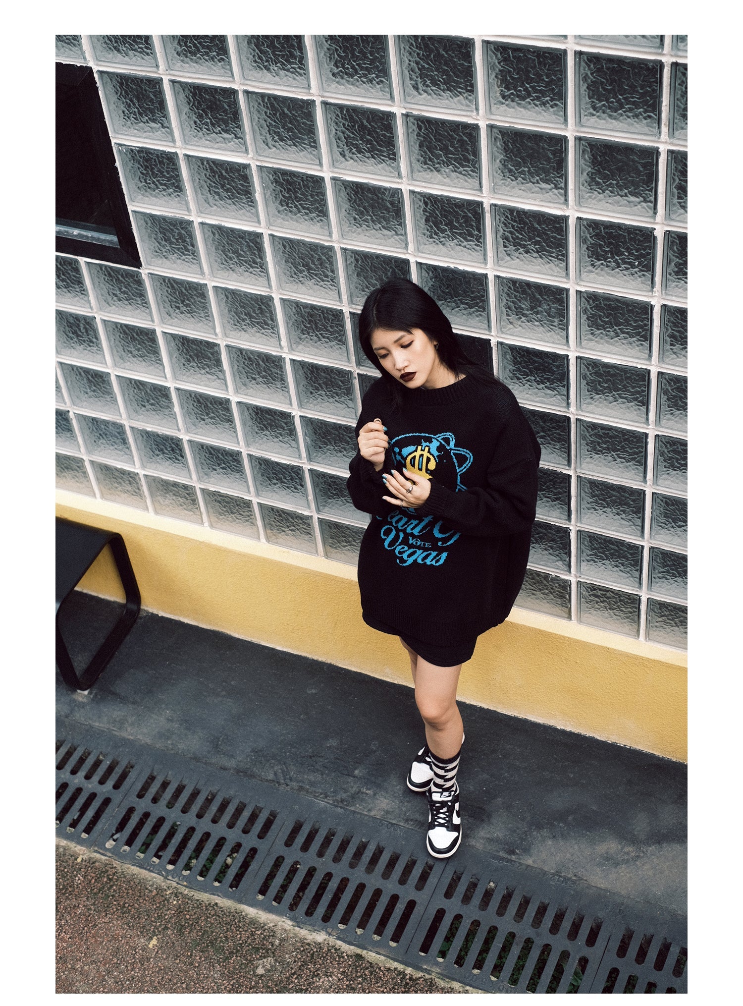 VOTE Casino Dollar Knit Sweater