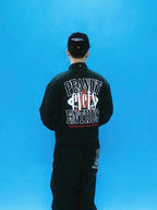 EVETS Printed Detachable Hood Coach Jacket