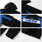 NOVACAM Soccer Jersey-Style Fake Two-Piece Hoodie