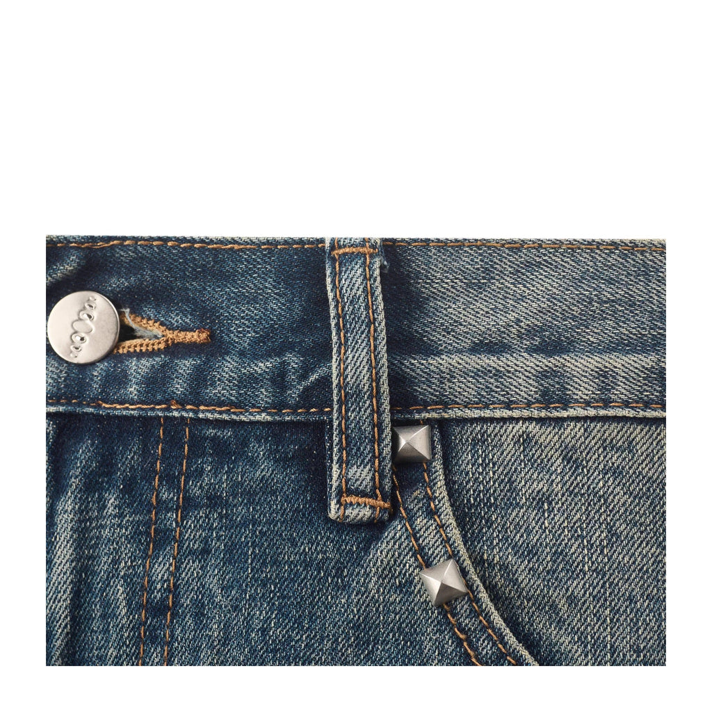 KARMANISTIC Riveted Washed Baggy Jeans