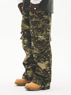 UNTILWERICH Military Camouflage Paratrooper Work Pants