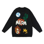 MEDM Campfire Cactus Knit Sweater