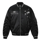 MEDM Rose Embroidered Gemstone MA-1 Bomber Jacket