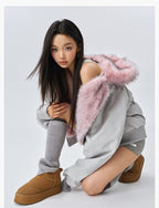 MEDM Fur-Lined Hooded Jacket