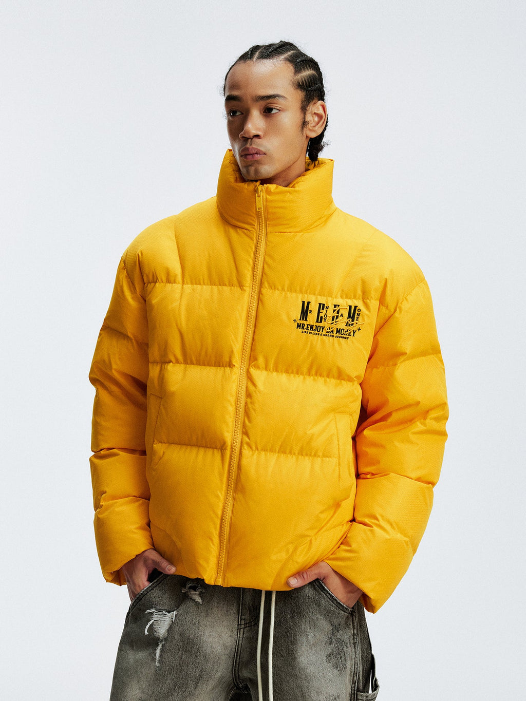 MEDM Honeycomb Pattern Down Jacket
