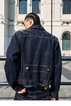 STEEPC Fireworks Rhinestone Denim Jacket