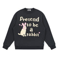 EMPTY REFERENCE Rabbit Kitten Print Sweatshirts