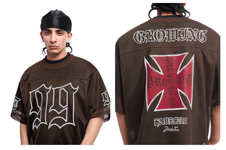 F3F Select 99 Cross Print Mesh Short Sleeve Jersey