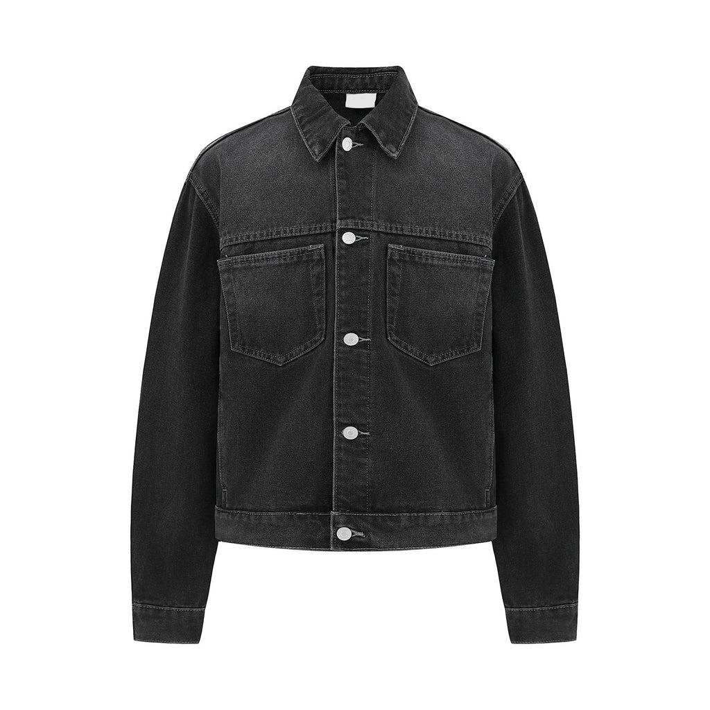 F3F Select Basic Washed Black Denim Jacket