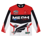 MEDM Biker Color Block Waffle Long Sleeve Jersey
